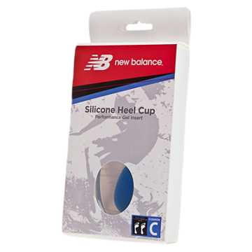New Balance Silicone Heel Cup, Clear with Blue