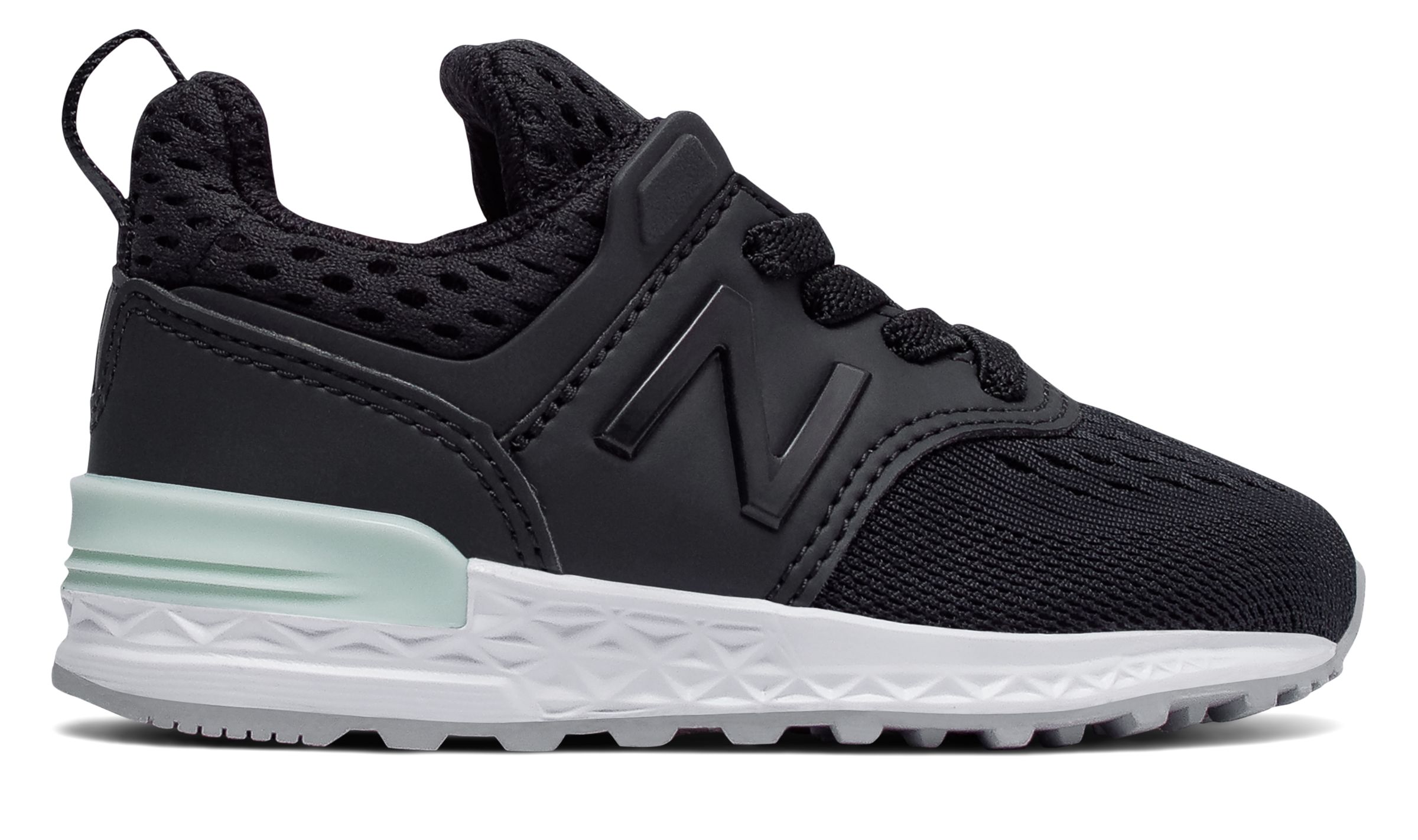 new balance 574 black and green