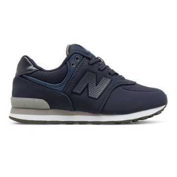 New Balance 574 Paint Chip, Navy with Grey