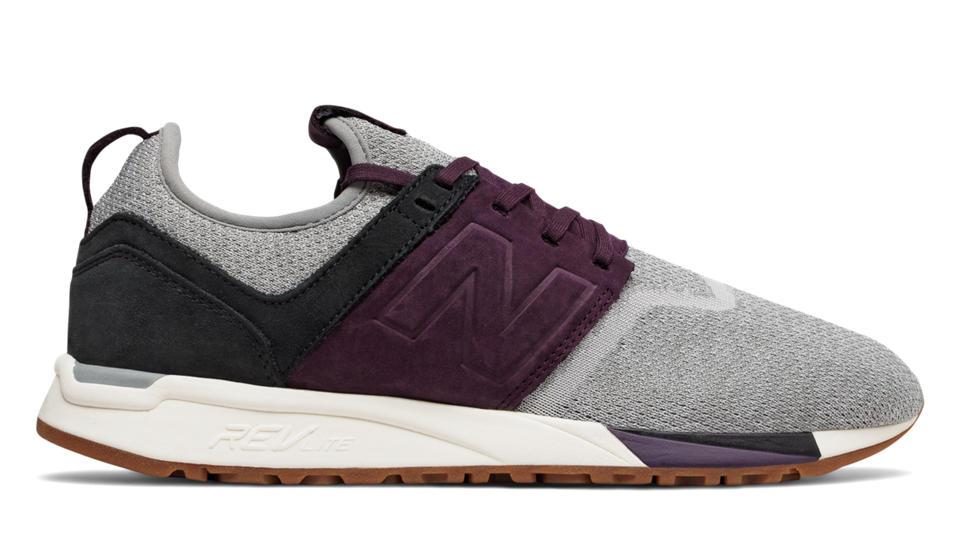 New Balance 247 Luxe, Grey with Plum