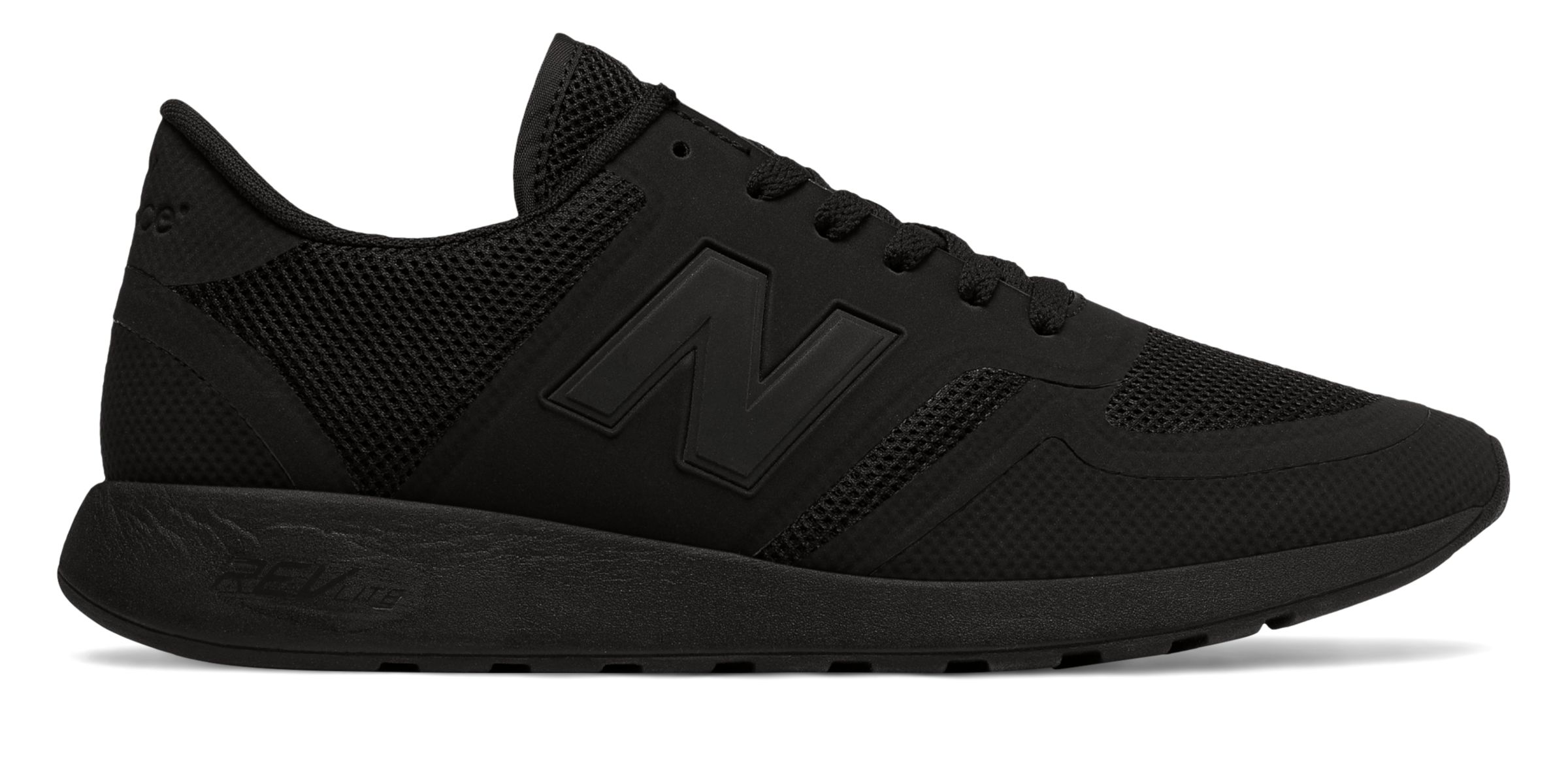 new balance 420 black leather cheap online