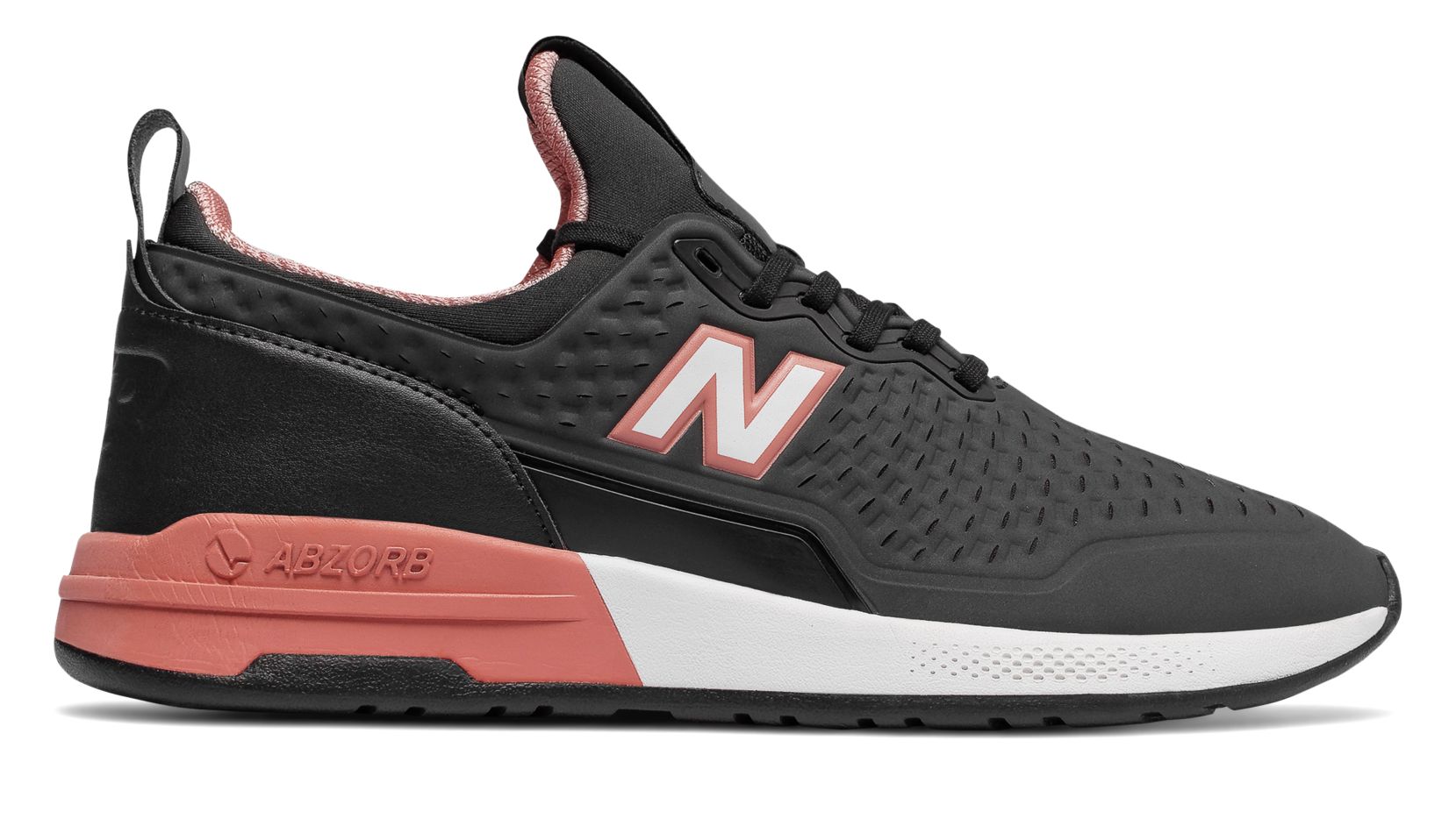New Balance 365, Black with Dusty Coral