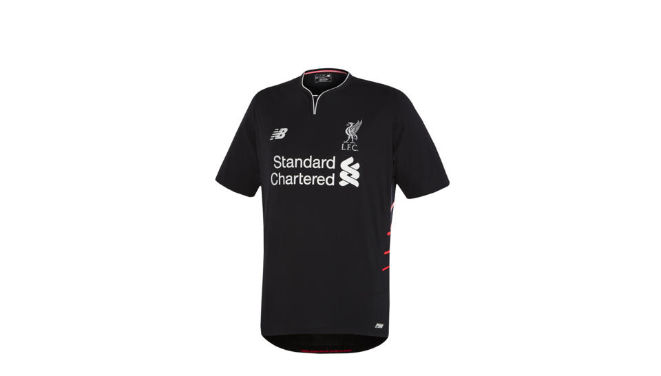 New Balance LFC Mens Away SS Jersey, Black