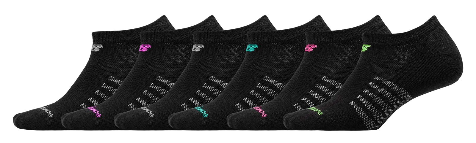 No Show 6 pack Women's 5010 Socks, New Balance