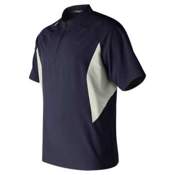 New Balance Short Sleeve Ace Baseball Jacket, Team Navy
