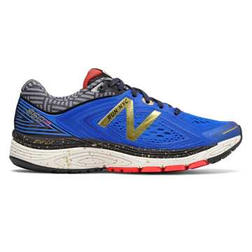 New Balance 860v8 NYC Marathon, Vivid Cobalt Blue with Gold