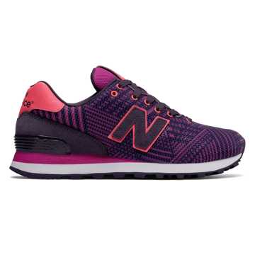 new balance 574 charcoal rose gold