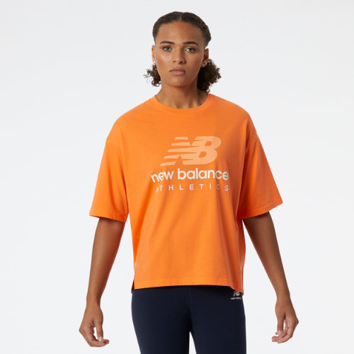 

New Balance Women's NB Athletics Amplified Tee Orange - Orange