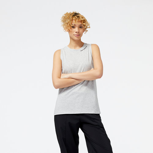 

New Balance Women's Relentless Heathertech Tank Grey - Grey