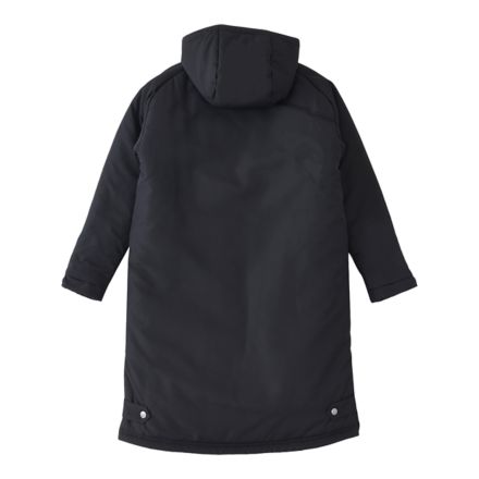 Padded Long Coat, BLACK, ABJ45267BK