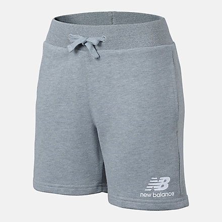 New Balance NB Essentials Stacked Logo Fleece Short, ABS113194AG image number null