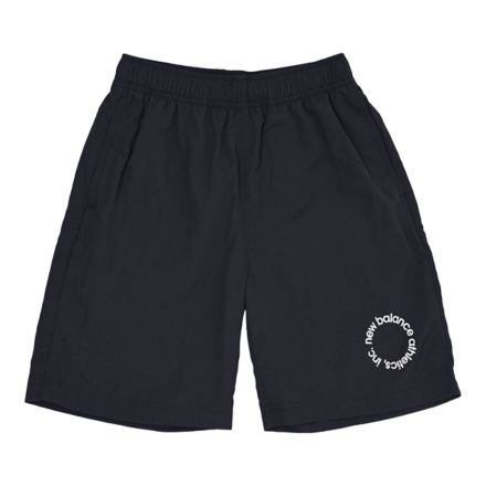 Logo Woven Shorts, BLACK CEMENT, ABS55522BLK