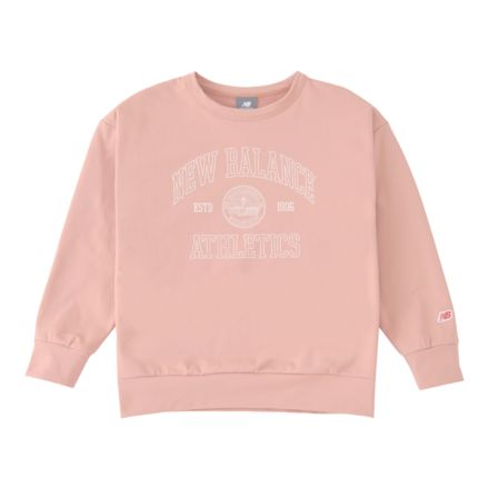 Graphic Long Sleeve Sweat Crew, LINEN, ABT45504LSW