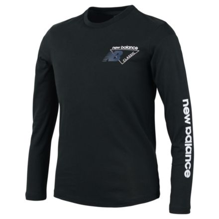 New Balance Boys Essentials Long Sleeve Tee, ABT91591BK
