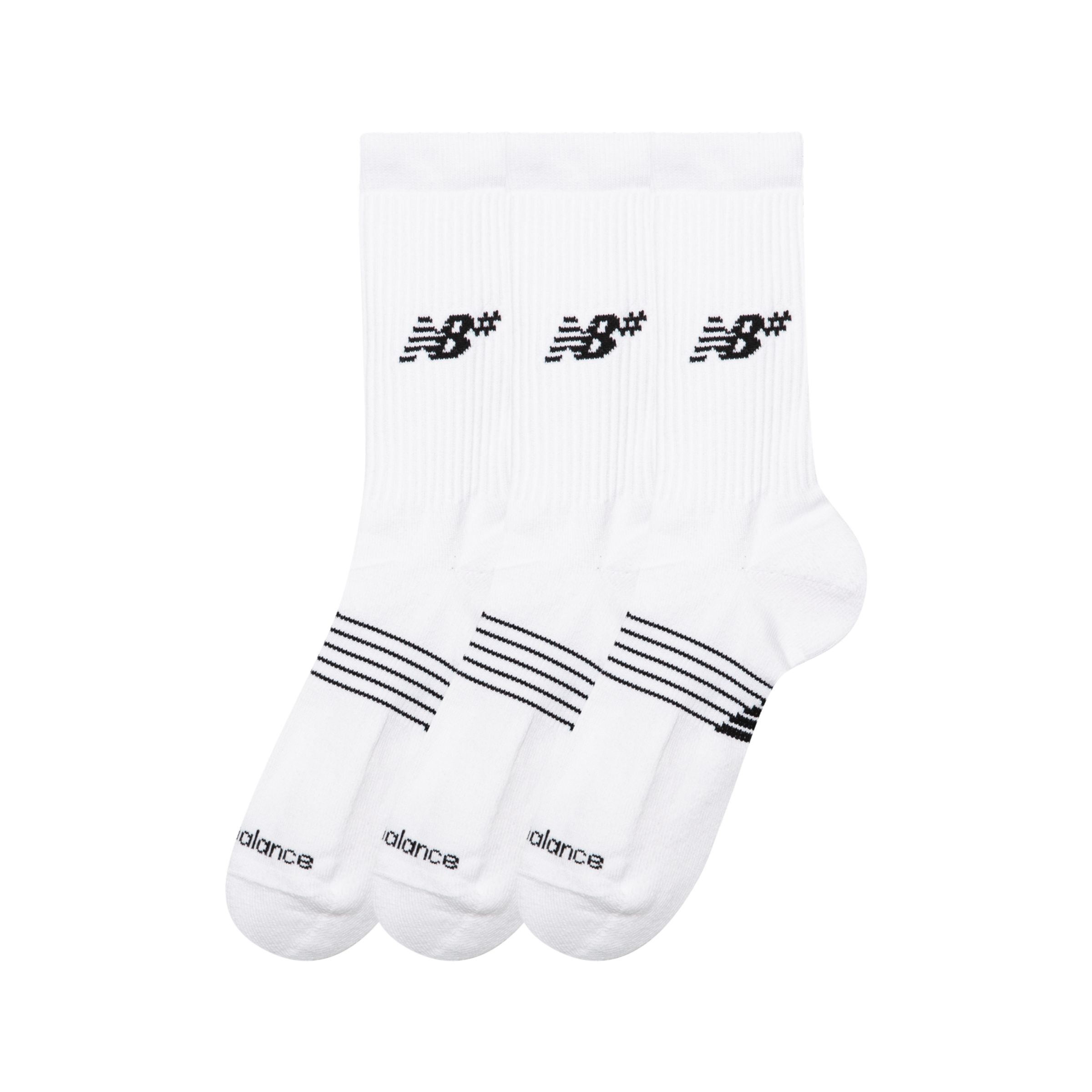 Active Numeric Crew Socks 3 Pack