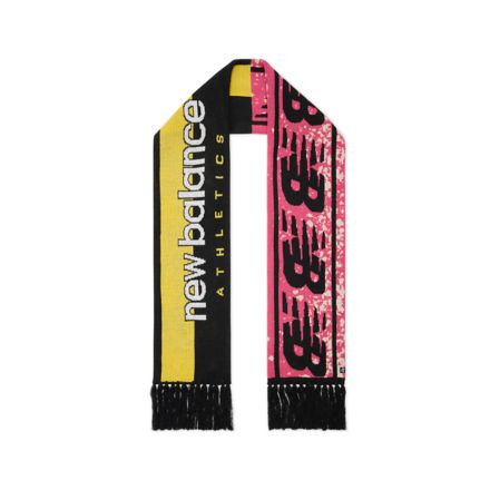 Football Scarf, NEGRO with AMARILLO EN&Eacute;RGICO, AC0211DBK