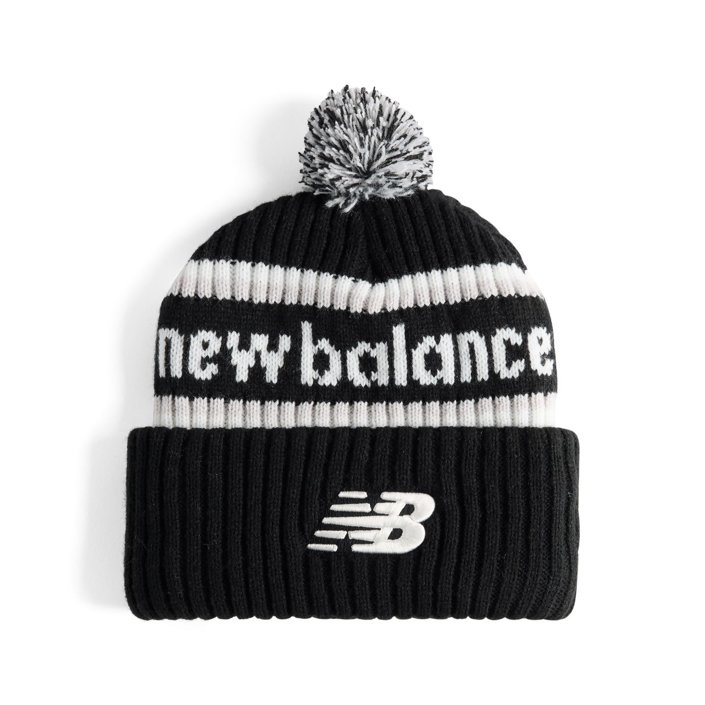 Мужские аксессуары New Balance 47 Acrylic Cuff Knit, цвет: Чёрный — фото 1