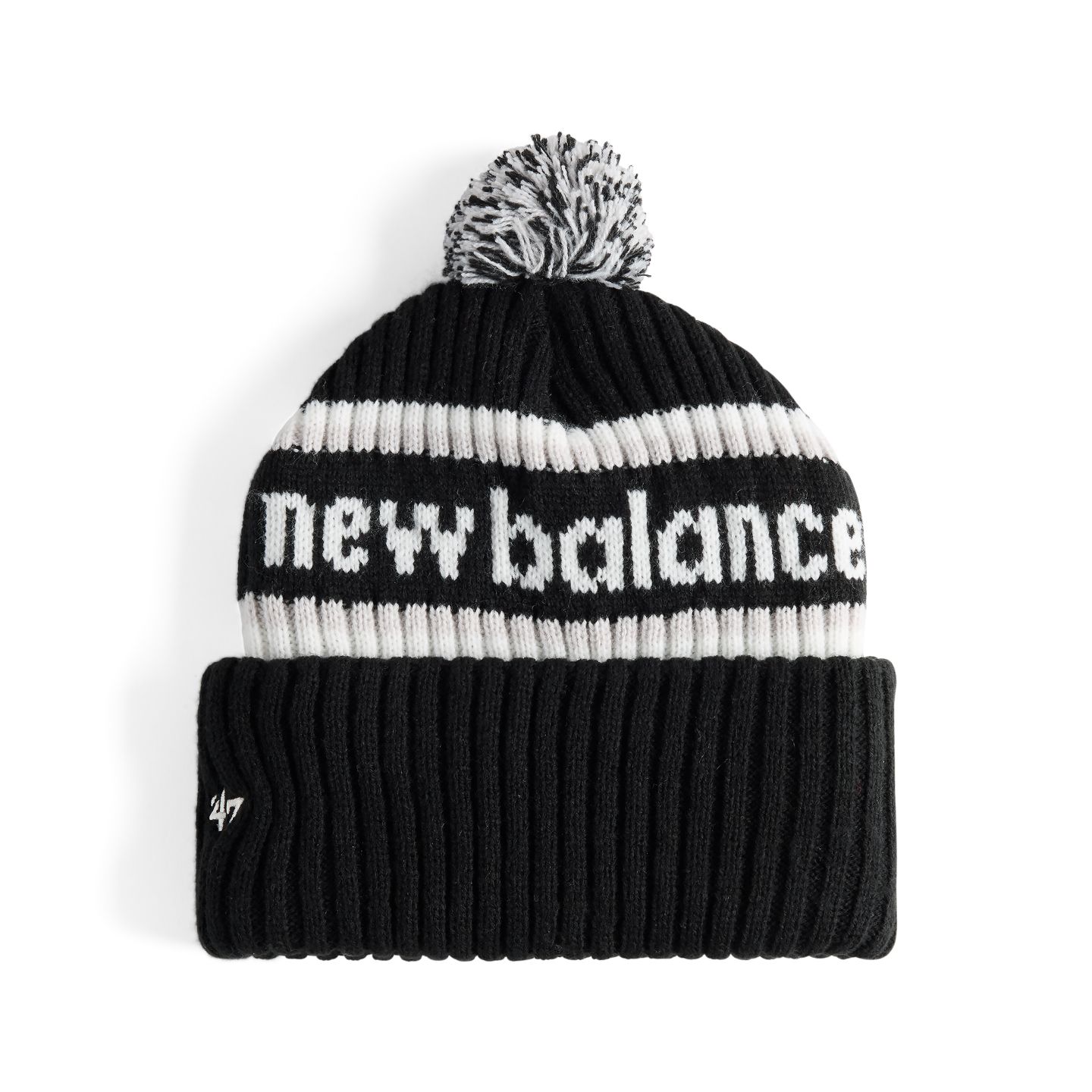 Мужские аксессуары New Balance 47 Acrylic Cuff Knit, цвет: Чёрный — фото 2