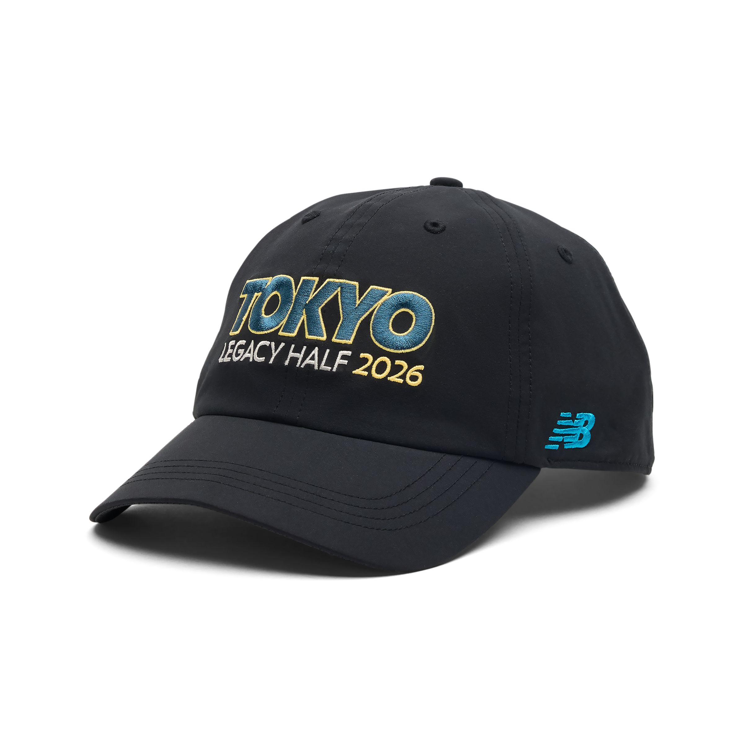 New Balance 東京レガシーハーフ 6パネルキャップ, AC1813LBK