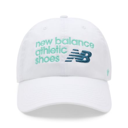 47 NB Athletics Clean Up, WHITE with BRIGHT MINT, AC3107UWT