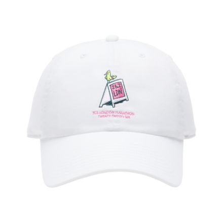 London Marathon Cotton 6 Panel, WHITE with White, AC4331NWT