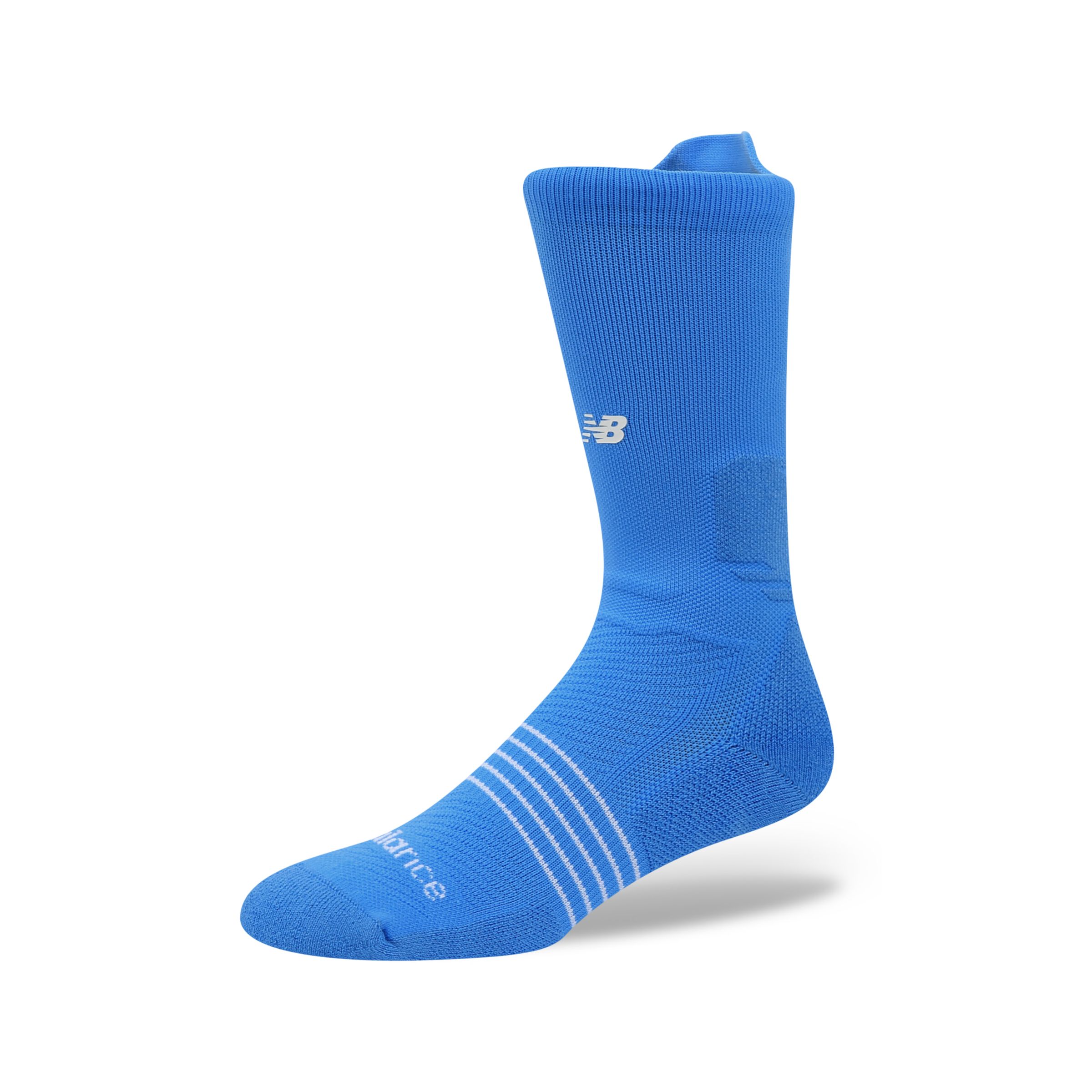 New Balance Unisex Basketball Crew Socks 1 Pair - Blue/White (Size S)