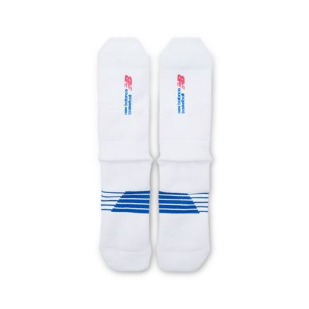 Hoops Crew Socks 1 Pair, WHITE with COBALT, AC5723IWT