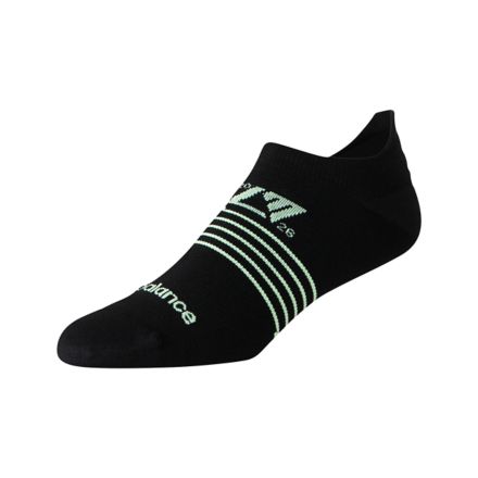 London Marathon Tab Sock, BLACK with Black, AC62145BK
