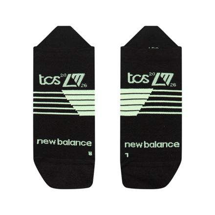 London Marathon Tab Sock, BLACK with Black, AC62145BK