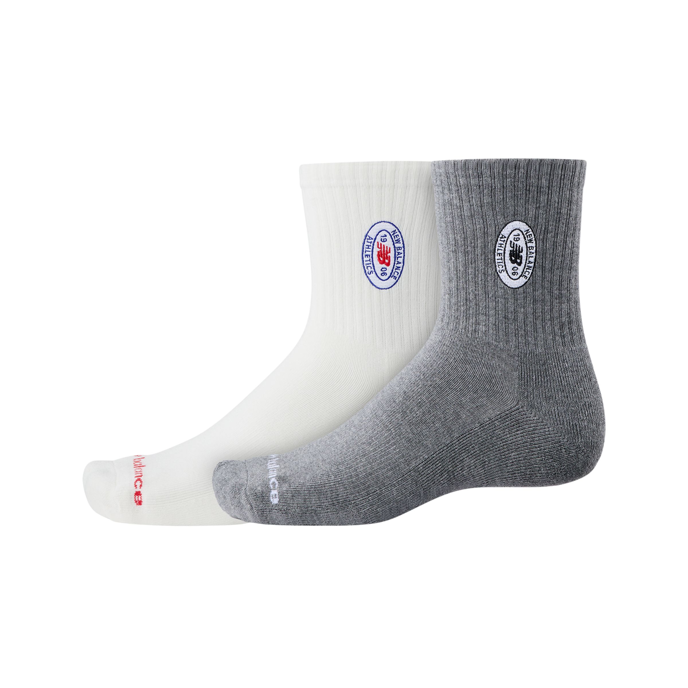 New Balance Graphics QTR Crew Socks 2 Pack, AC6253SAS1