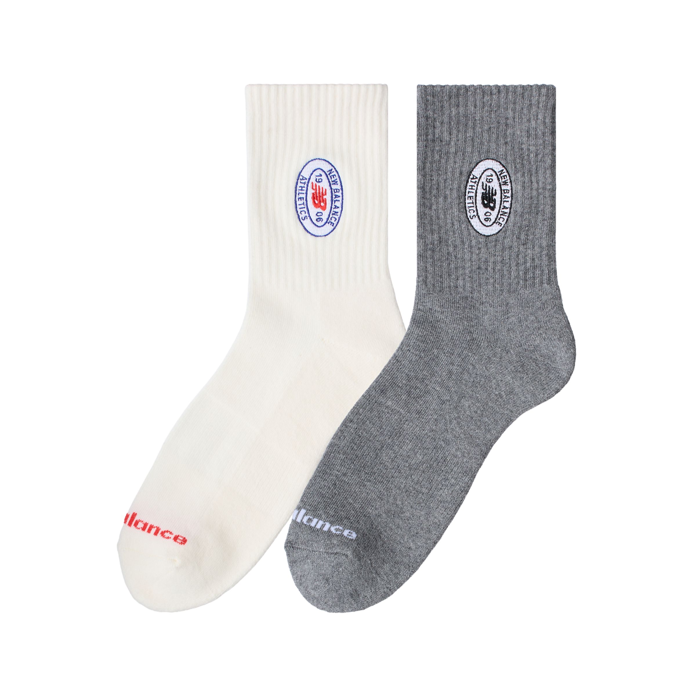 New Balance Graphics QTR Crew Socks 2 Pack, AC6253SAS1