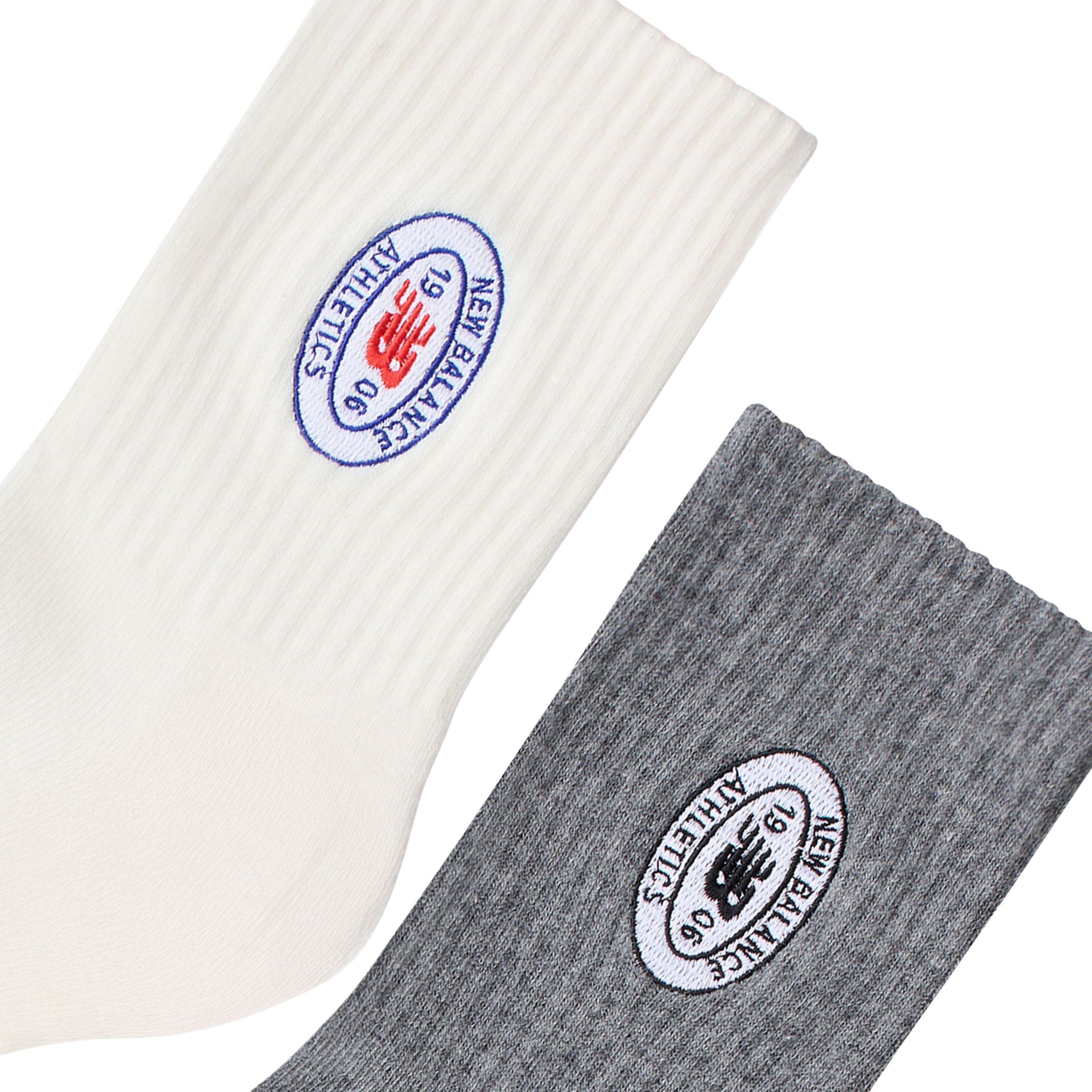 New Balance Graphics QTR Crew Socks 2 Pack, AC6253SAS1