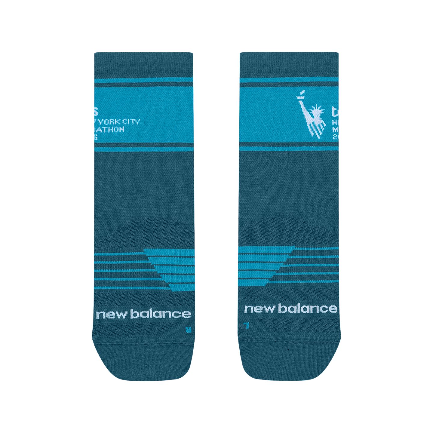 Носки NYC Marathon для мужчин, укороченные — New Balance, цвет: Altitude With Streamsong — фото 2