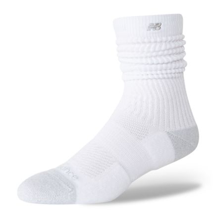 Active Premium Heavyweight Slouch Crew 1 Pair, WHITE, AC7251SWT