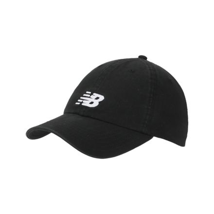 6 Panel Chain Stitch Logo, BLACK with WHITE, AC84454BK