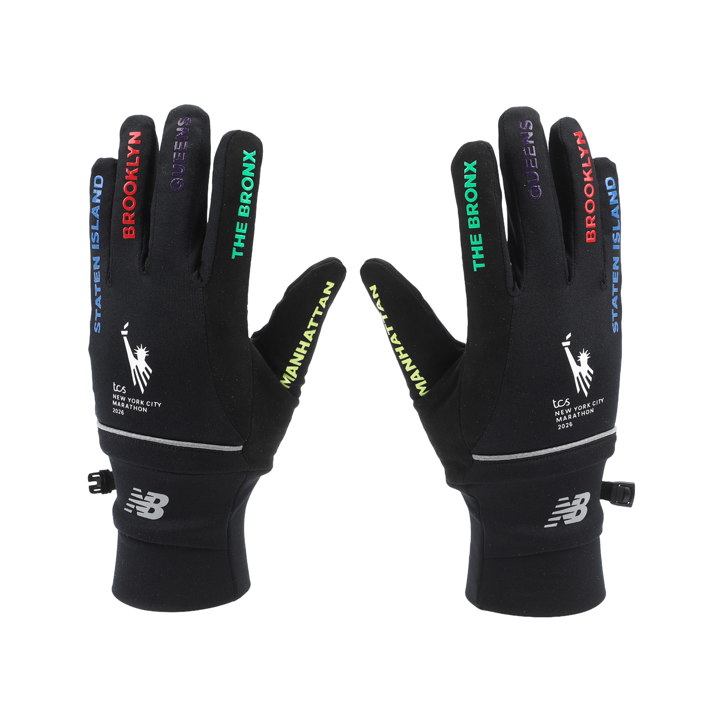 New Balance NYC Marathon Midweight Borough Glove, AC90347BK