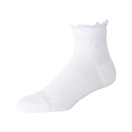 Active Premium Ruffle Socks 1 Pair, NB 103 WHITE, AC91431WT