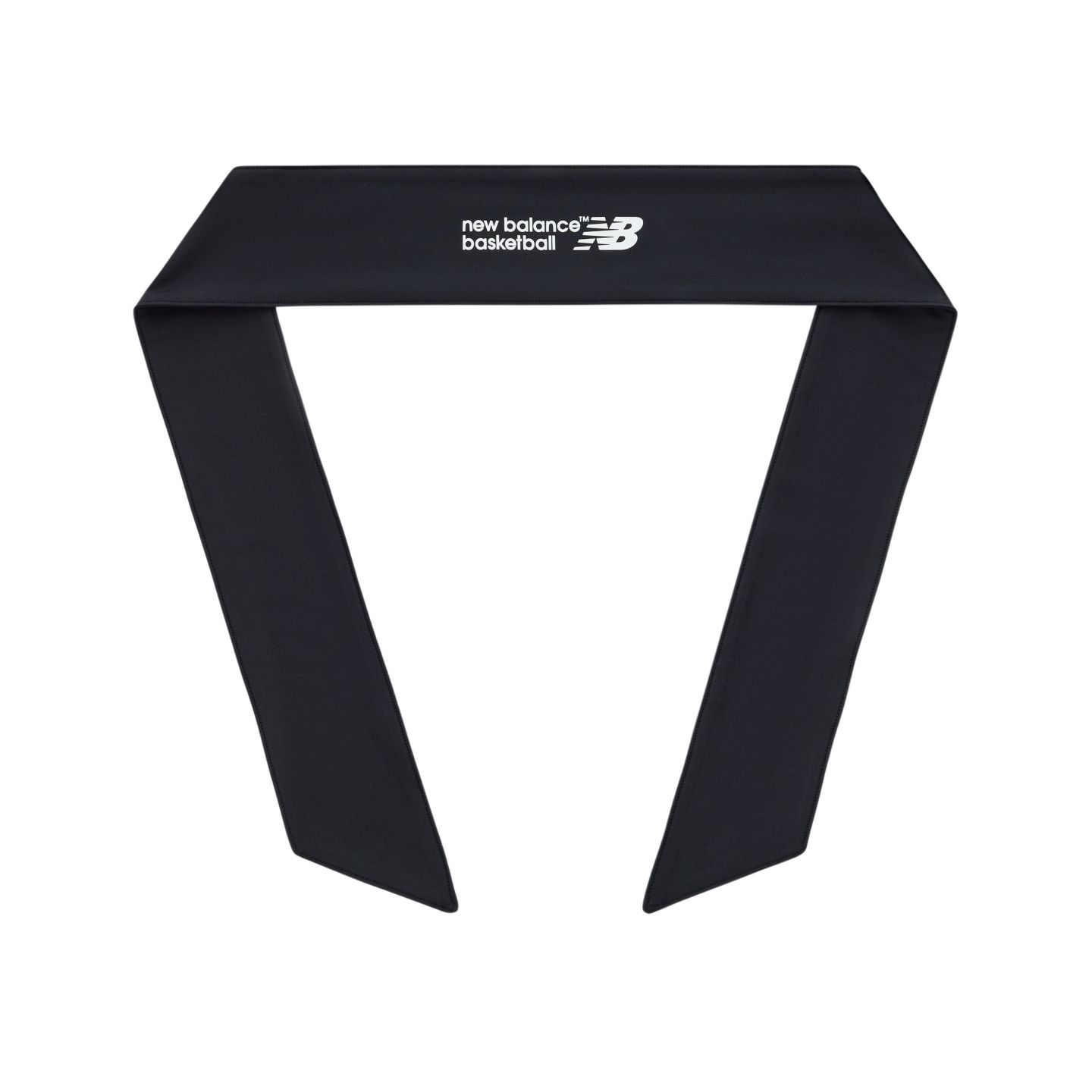 Мужские аксессуары для волос New Balance Basketball Tieback Headband, цвет: Чёрный / Белый — фото 1