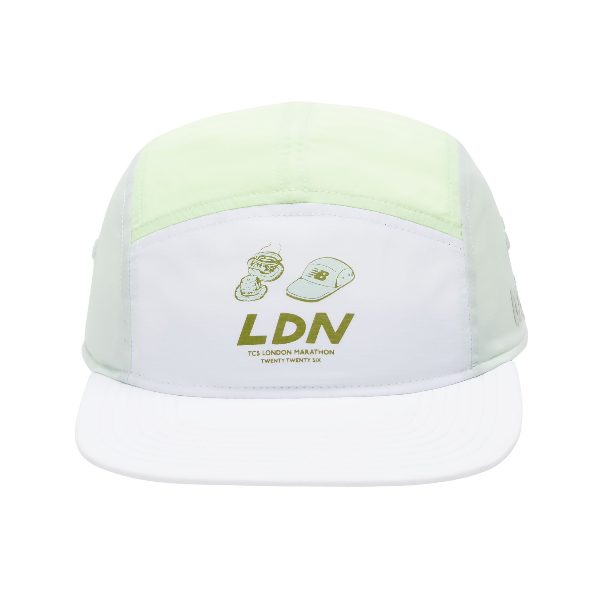 New Balance  Unisex London Marathon 5 Panel i Gr&ouml;n Nylon, Storlek OSZ
