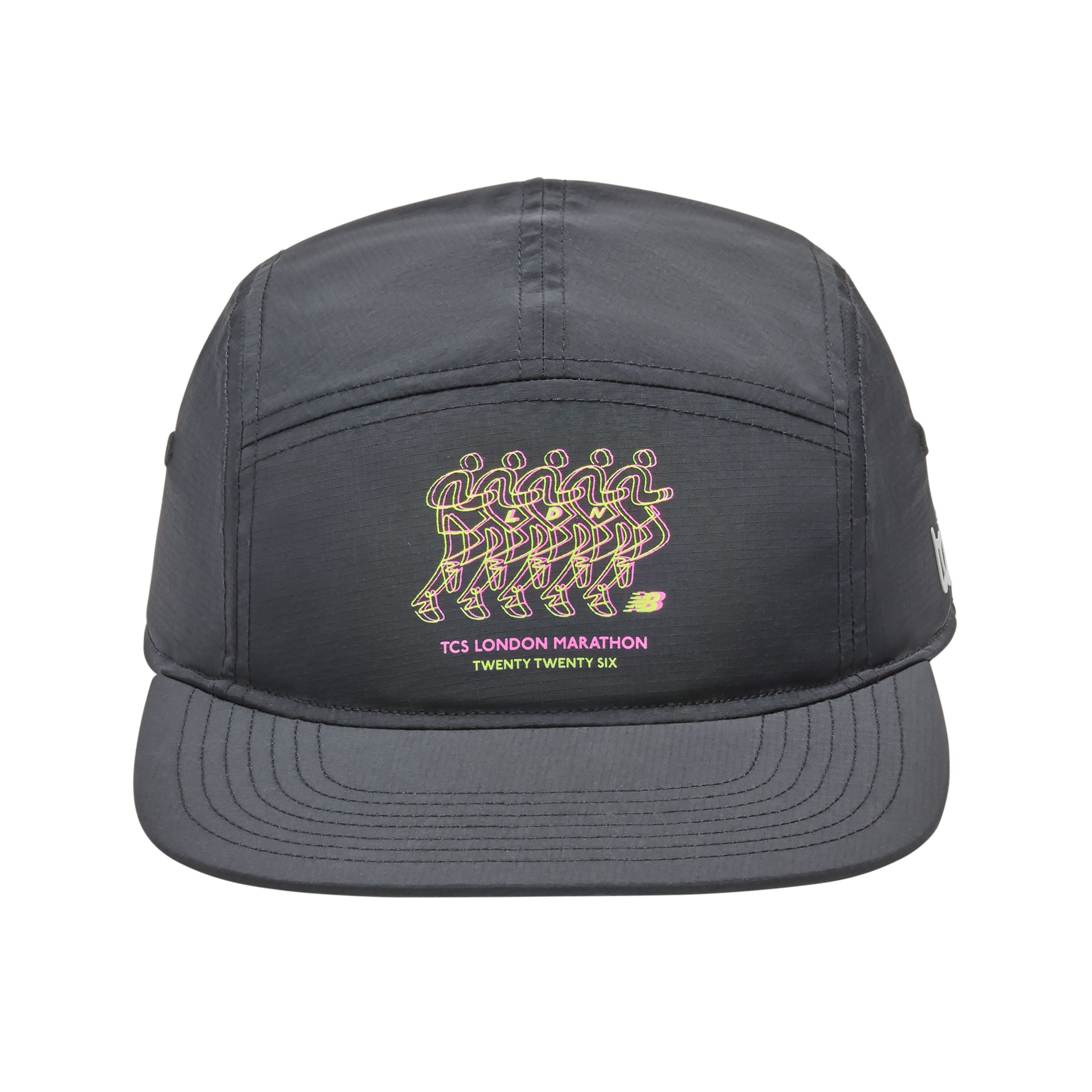 New Balance  Unisex London Marathon 5 Panel i Svart Nylon, Storlek OSZ