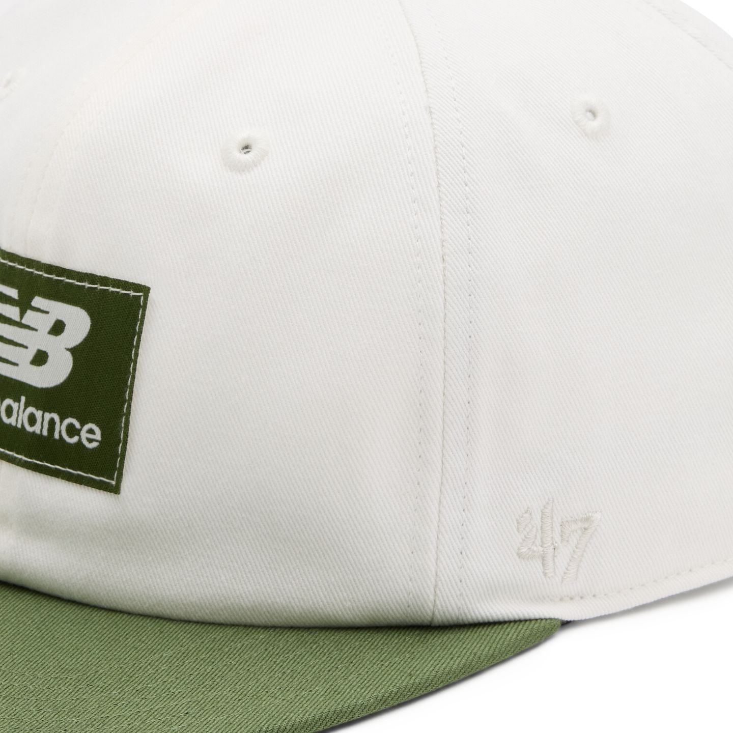 Мужские головные уборы New Balance '47 Captain RL, цвет: Молочный / Зелёный — фото 3