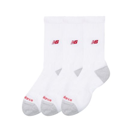 Active Premium Crew 3 Pack, WHITE, AC98743WT