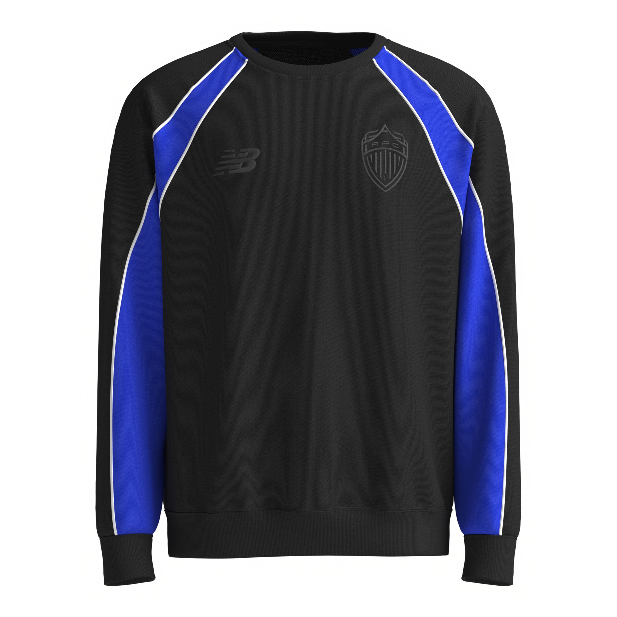 New Balance AFC Black/Blue Retro Crew - Adults, AF117931BKB
