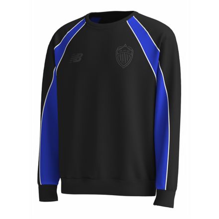 AFC Black/Blue Retro Crew - Adults, BLACK, AF117931BKB