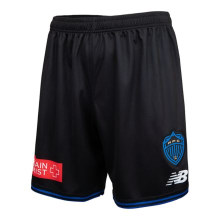 AFC Playing Shorts - Adult, BLACK with BLUE, AFC91696BK