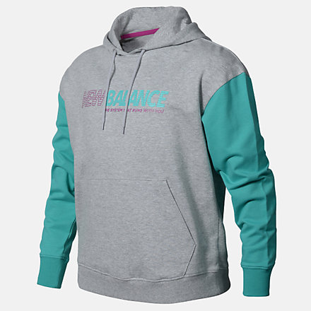 New Balance Girls Speed Hoodie, AGT03501AG image number null