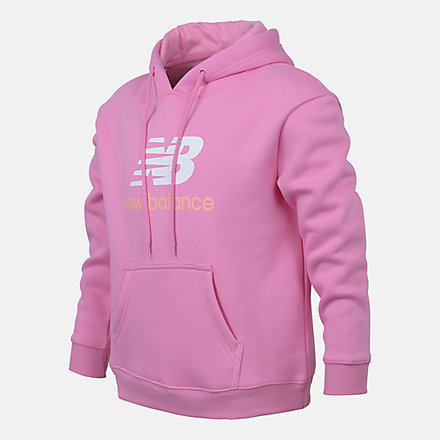 New Balance NB Essentials Stacked Logo Hoodie, AGT113196VPK image number null