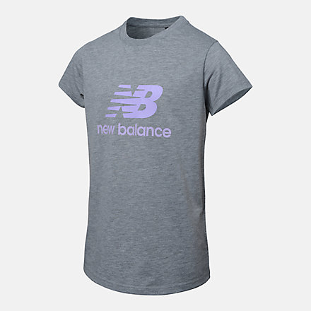 New Balance NB Essentials Stacked Logo Tee, AGT113197AG image number null