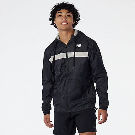 New Balance R.W.T. Lightweight Woven Jacket, AMJ13044BK image number null