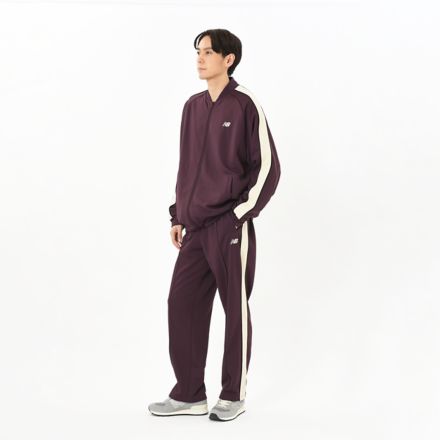 サイドラインジャージージャケット, PLUM BROWN, AMJ45684PLN